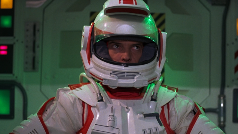 Achilles, played by Gary Graham, pilots a giant robot in the 1990 film Robot Jox.