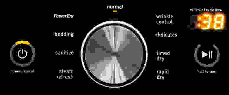 Power Dry is the Maytag 5500's only unique entry in an otherwise standard cycle lineup for a dryer in this price point.