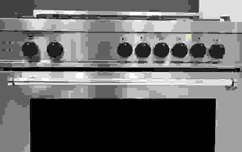 Bertazzoni MAS365GASXE front with controls