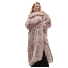 Product image of Topshop Faux Fur Longline Coat