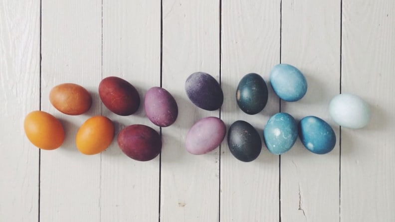 Naturally Dyed Easter Eggs