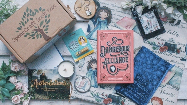 A YA novel and Jane Austen themed items