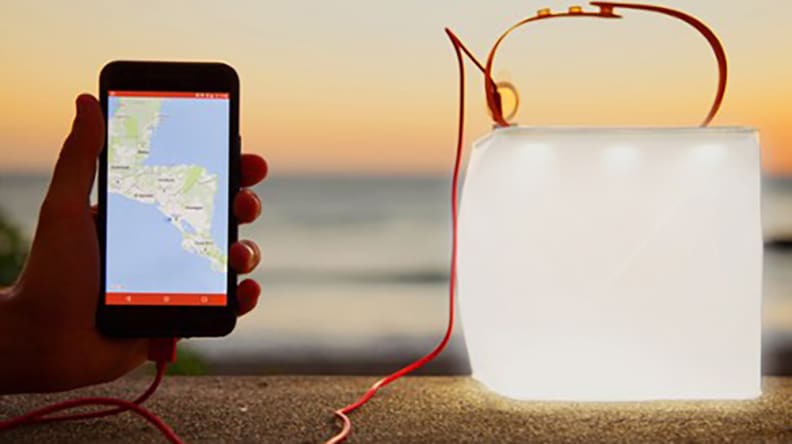 LuminAid lamp charger