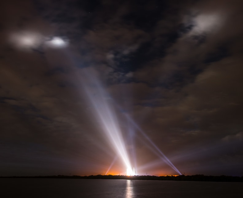 Orion Flight Test Lights