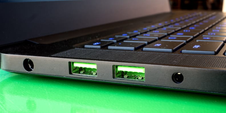 The left side features two USB 3's.