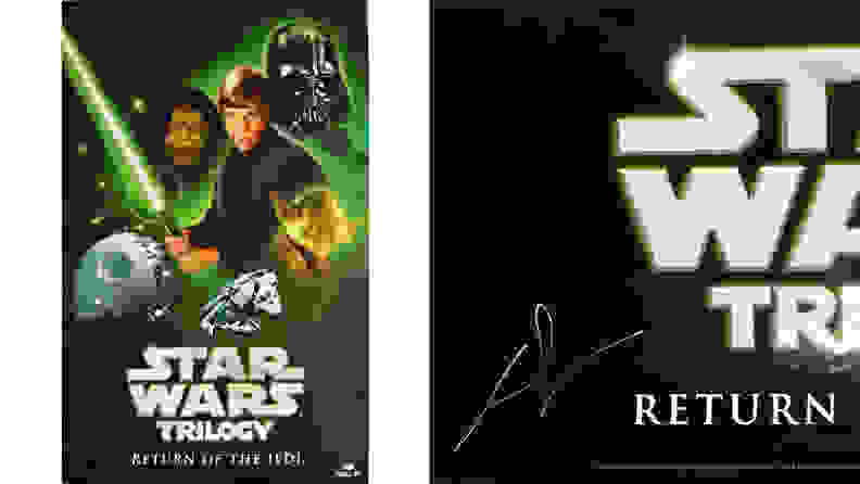 An autographed Star Wars poster available on Amazon