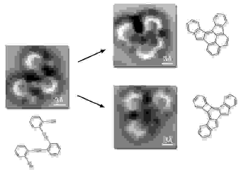 Images of molecular bonds with corresponding diagrams.