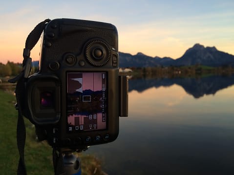 Back of a digital camera - photography in Bavaria, Germany