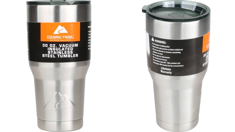 Ozark Trail 30-Ounce Double-Wall, Vacuum-Sealed Tumbler, Stainless Steel