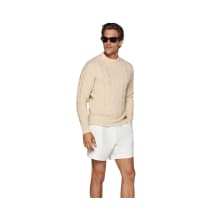 Product image of Suitsupply Light Brown Cable Crewneck Sweater