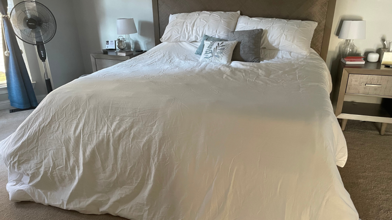 Big Bedding spread out on a bed