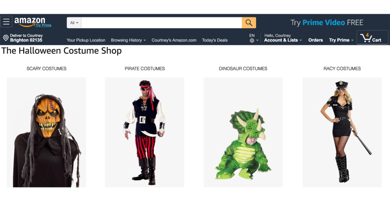 Amazon Halloween Shop