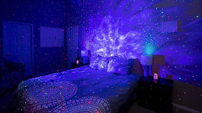 Galaxy Led room  Led projector lights, Galaxy lights, Led lighting bedroom