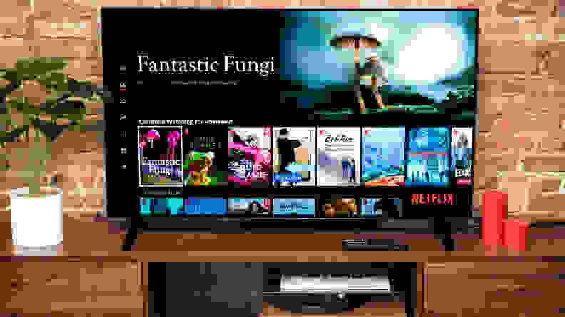 The LG A1 displaying Netflix's home screen