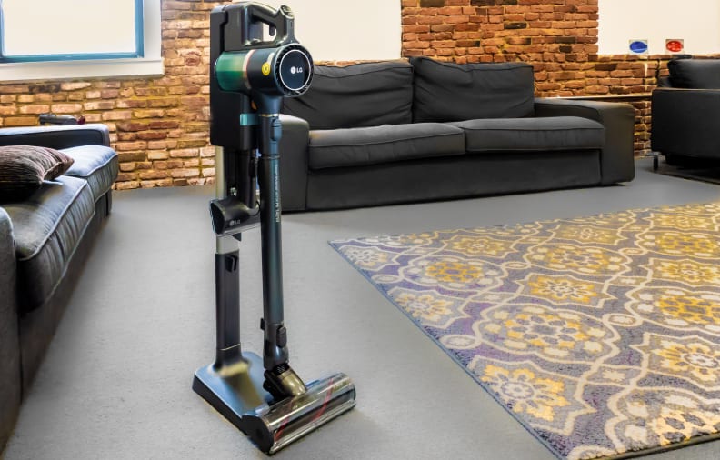 Vacuum cleaner standing upright