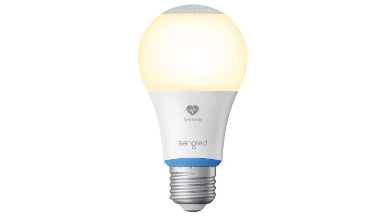 The Sengled Smart Health Monitoring Light bulb against a plain background.