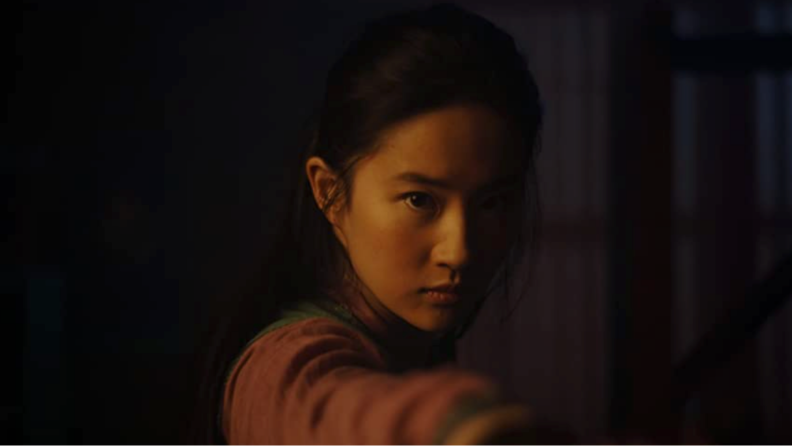 An image of Mulan from the live-action Mulan.