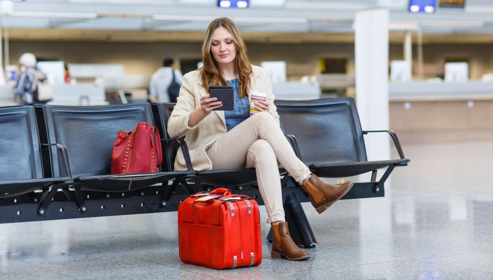 woman in airport