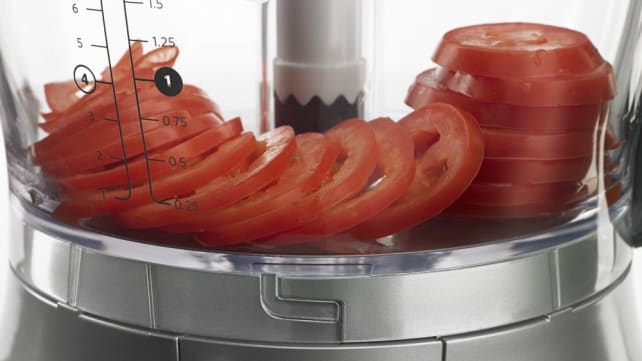 Food processor slicing disc
