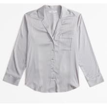 Product image of Abercrombie & Fitch Satin Jacquard Sleep Shirt