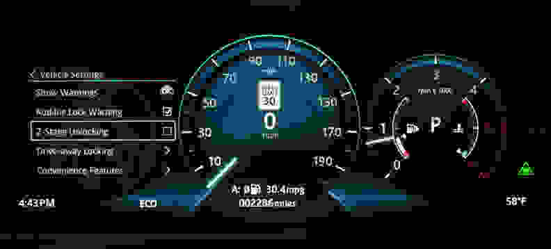 The digital gauge cluster can also be used as a map.