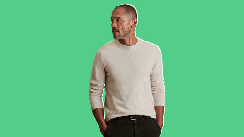 Best gifts for men: Sarno cashmere crew neck sweater