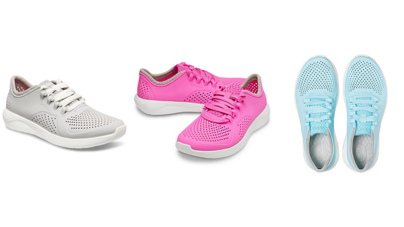 Crocs breathable sneakers.