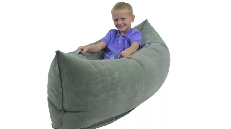 An inflatable Peapod can be handy for helping kids calm down.