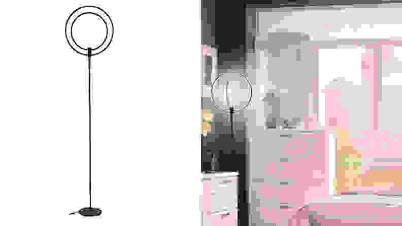 Circular floor lamp available on Amazon