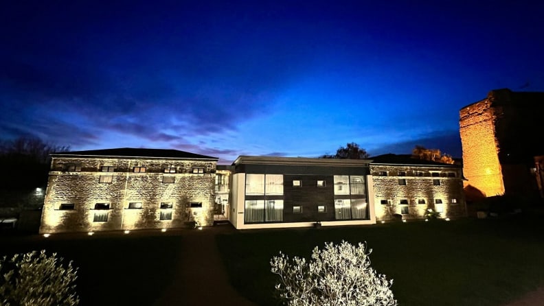 Malmaison Oxford Castle Prison at night