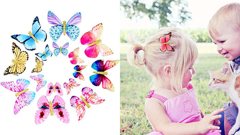 butterfly barrettes