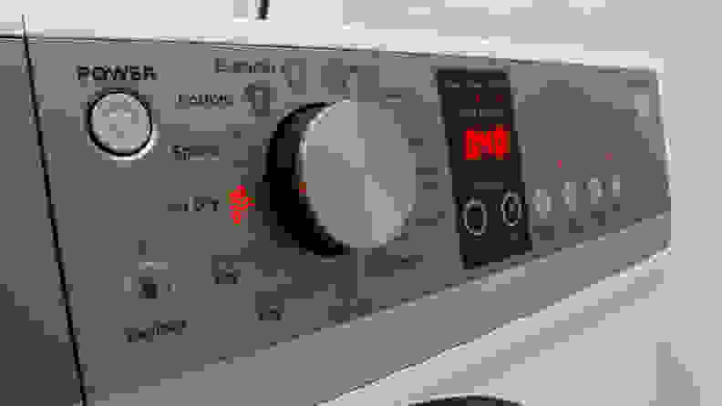 The fisher & Paykel dryer control panel