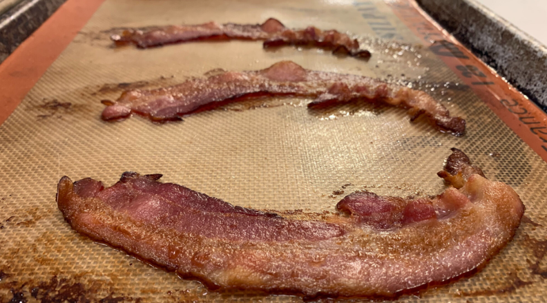 Bacon on Silpat