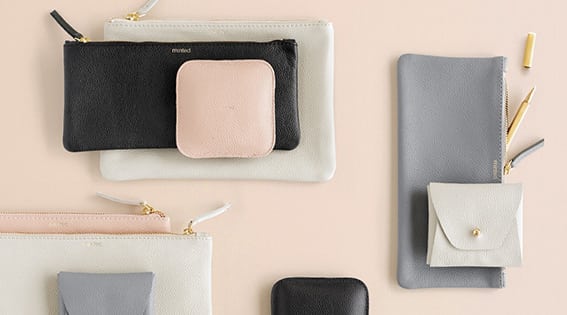 Minted leather goods