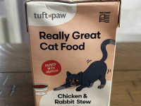 Box of Tuft + Paw Really Great Cat Food.