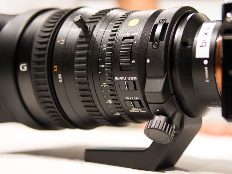 The lens is jam-packed with switches, rings, and buttons.