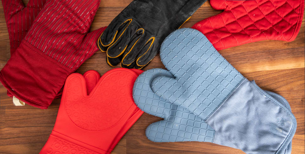 The Ove Glove Right / Left Hand Oven Mitt Protective Kitchen Grill Wear -  SET 2