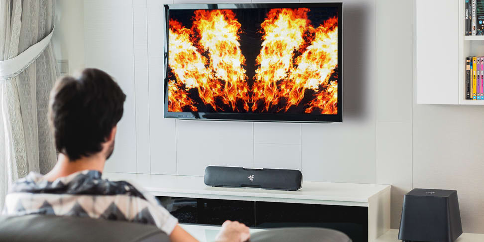 For less than $1,000 you can get an HDR-ready home theater, perfect for when you want to just stare at fire.