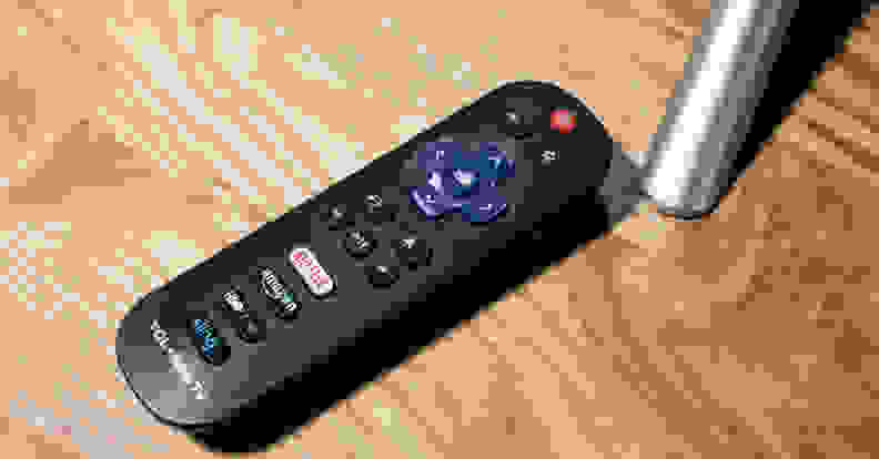 The Roku-equipped TCL S Series comes with a standard Roku remote control