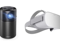 Nebula Capsule Projector and Oculus Go Virtual Reality Headset