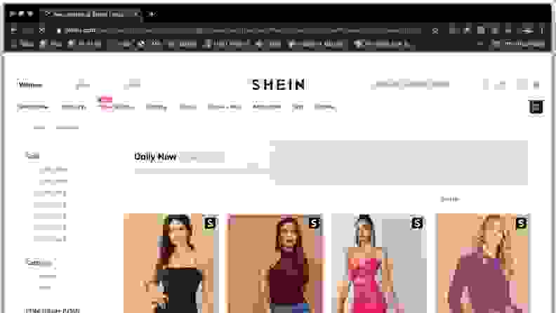 Shein website clothing