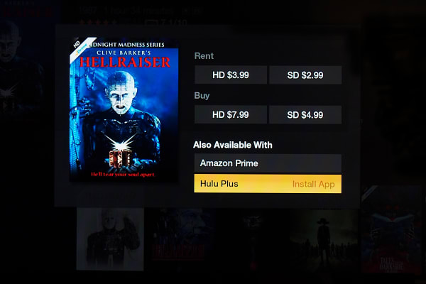 When searching for content, you can sometimes find results for Hulu Plus content. Most of the time it's strictly Amazon Instant Video content, though.
