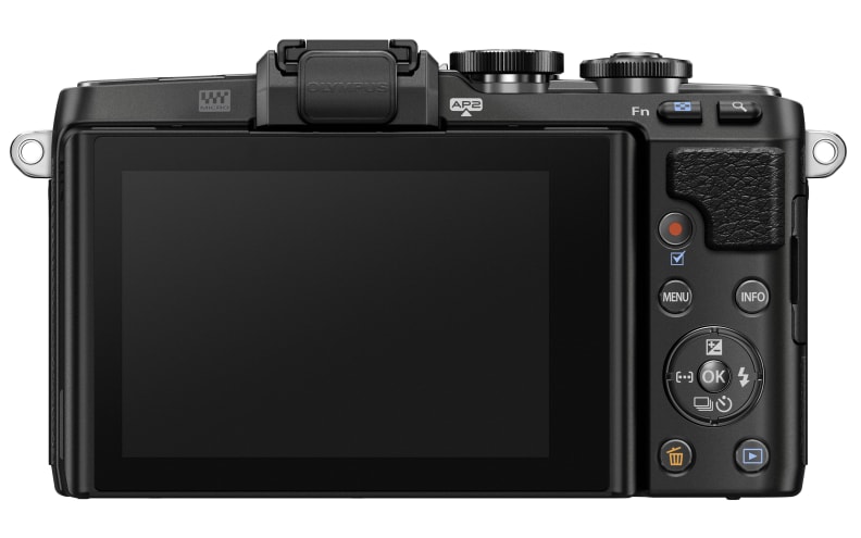 The Olympus E-PL7 is slightly smaller than the E-P5 from last year, but it lacks the innovative 2x2 control scheme.