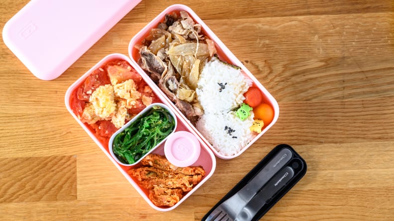 Bento School Lunches : Bento Lunch: Smiley Pancakes and MonBento New  Accessories Review