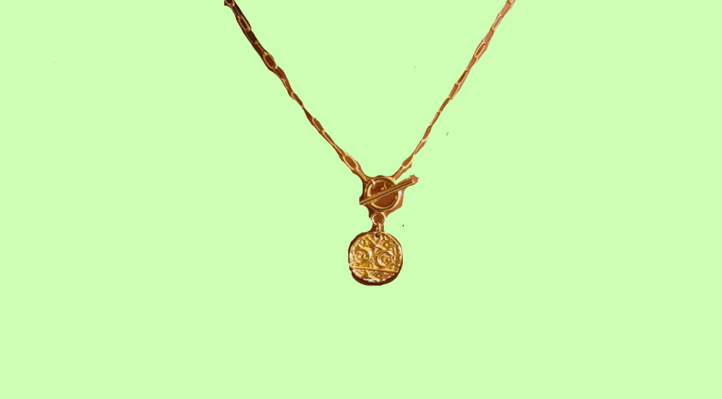 bronze necklace