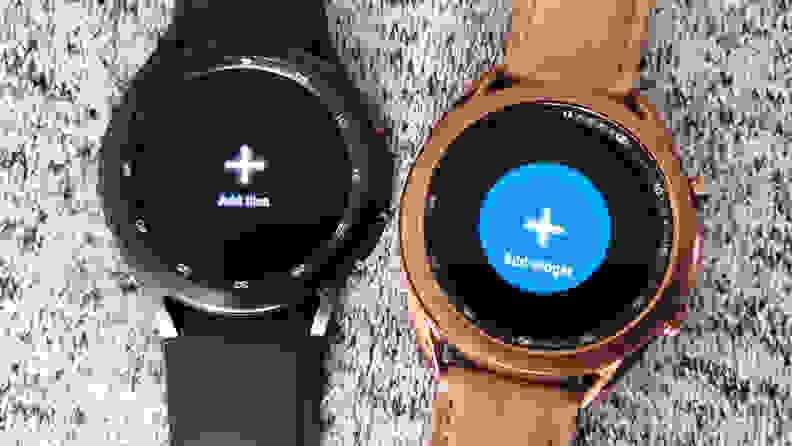 Two smartwatches side by side