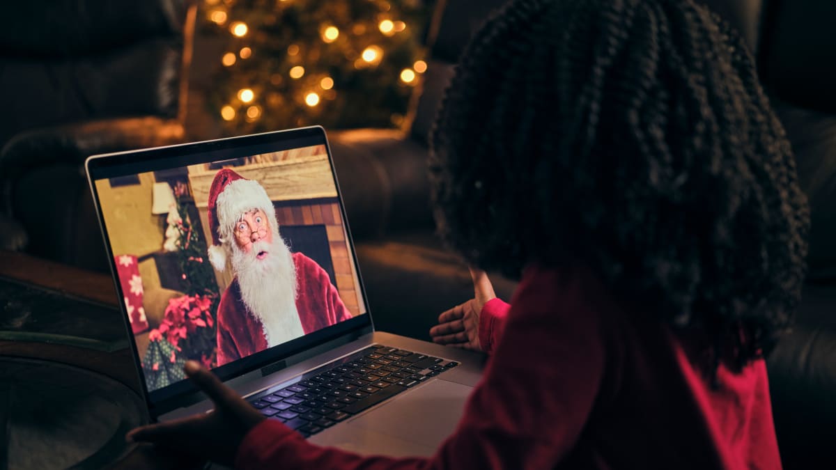 Bring the holiday magic home with a virtual Santa visit