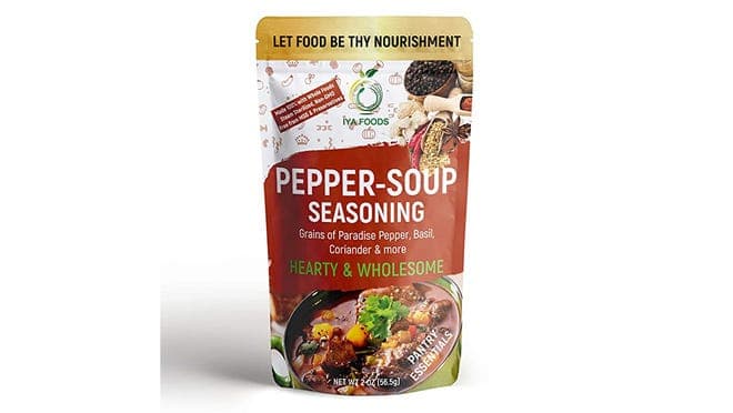A package of pepper-soup seasoning.