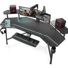 Product image of Eureka Ergonomic 72-ich gaming desk with LED lights