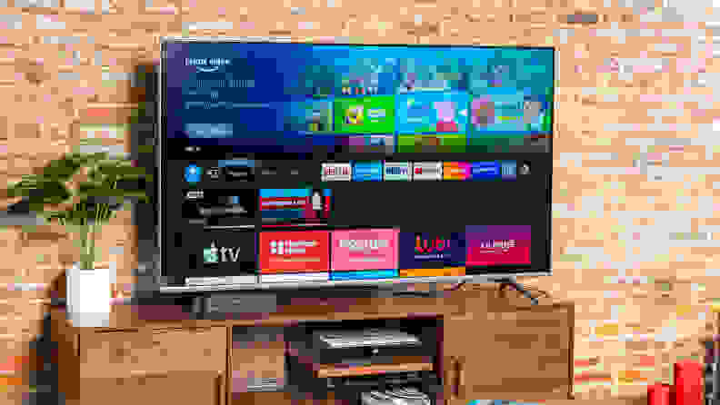 The Fire TV smart platform home screen